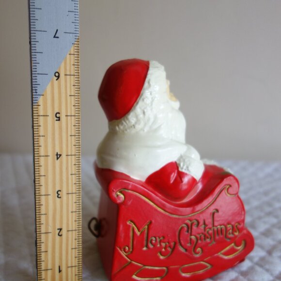 Vtg Christmas Rocking Chair Jingle Bells music Santa Claus K.N. Japan – Works! - Picture 3 of 6